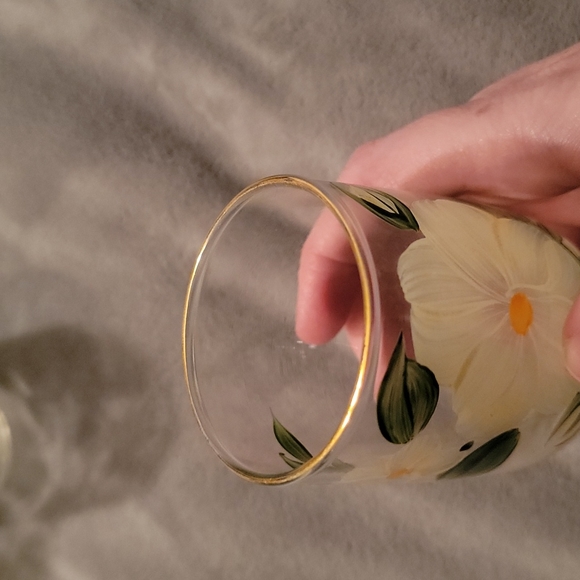 5 Small Hand Painted Glasses - Picture 2 of 7